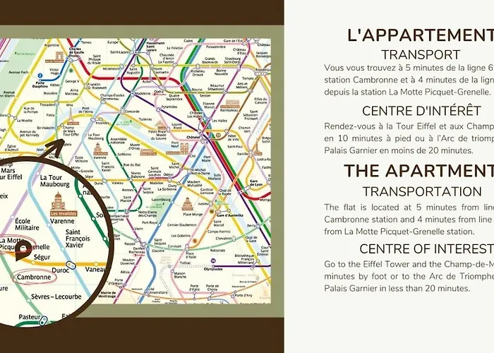 3 Bedroom #3sdb#champ De Mars# Eiffel Tower *